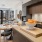 spacious kitchen with bright lighting