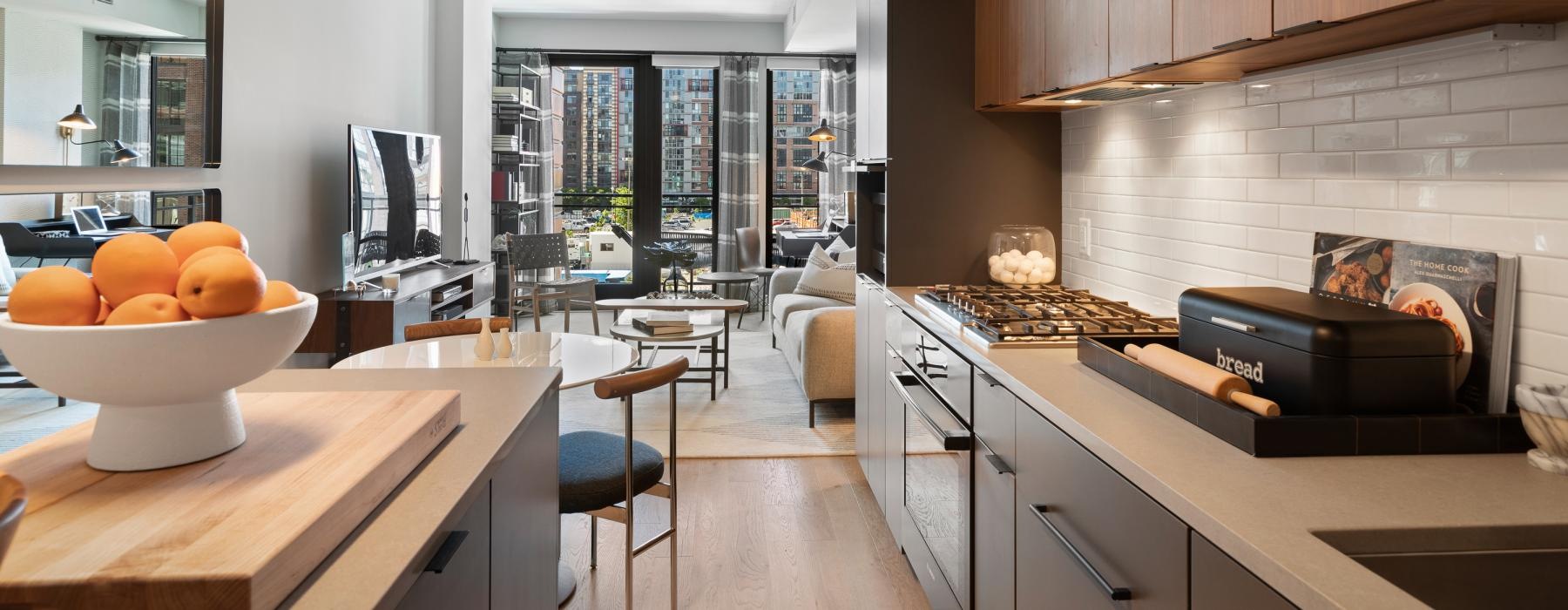 kitchen with island